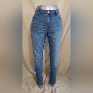 An Old Navy Women's Super Skinny Mid Rise Denim Jeans - Blue